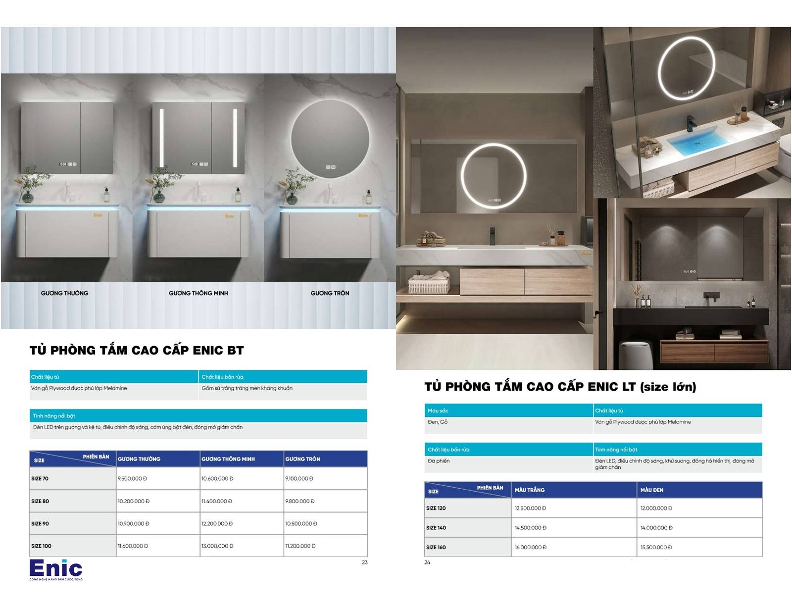 Thiết bị vệ sinh ENIC Catalogue và Bảng giá mới nhất 2024 /Page 12